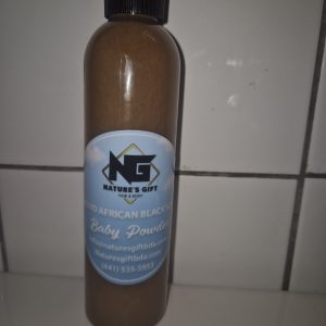 Liquid African Black Soap- Baby Powder